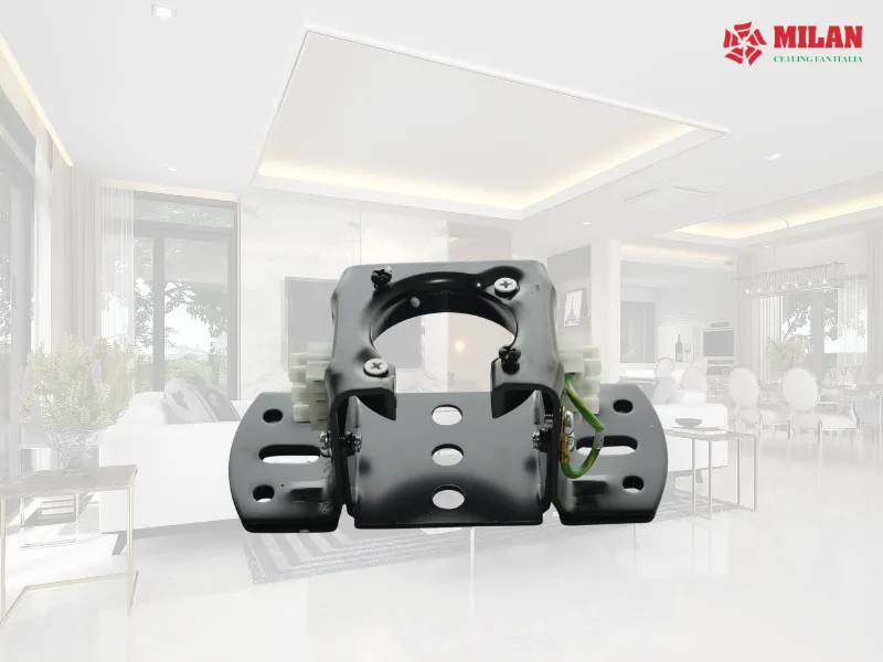 Mặt bích giúp quạt trần cố định chắc chắn trên trần nhà.